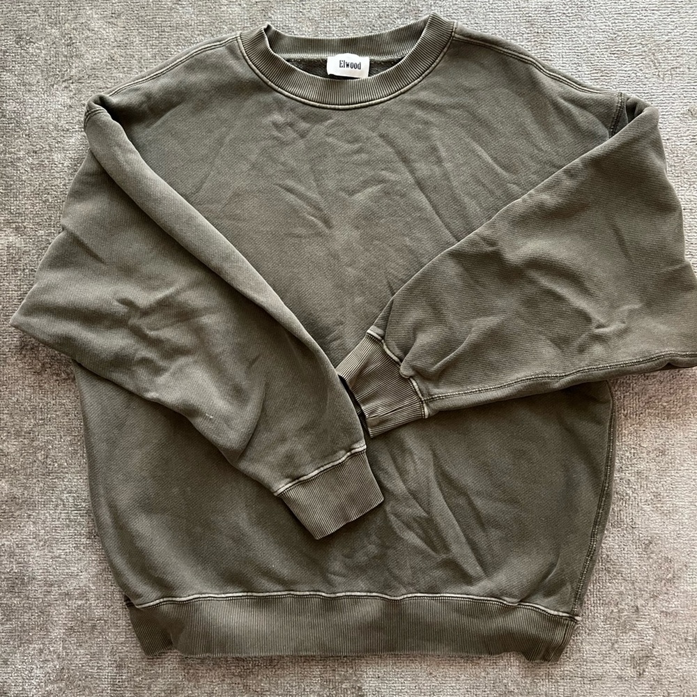 Olive Green Crewneck Sweatshirt